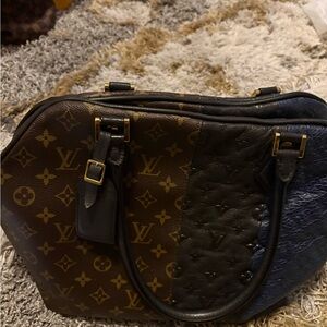 Louis Vuitton Brown and Black Monogram Shoulder Bag